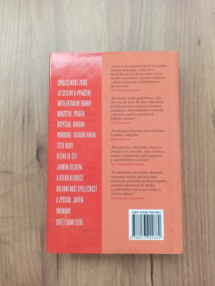 DAVID BROOKS - Společenské zvíře: Skryté zdroje lásky, charakteru a úspěchu