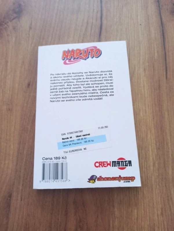 MASAŠI KIŠIMOTO - Naruto 44. - Učení mudrců..!!