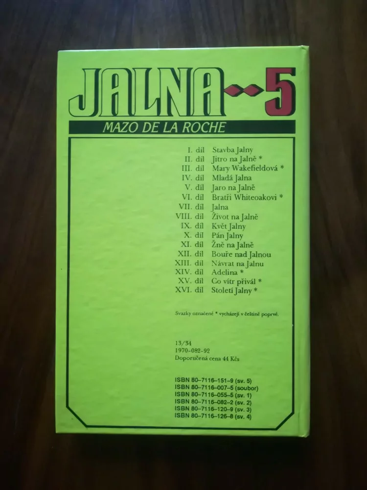 MAZO DE LA ROCHE - Jaro na Jalně 