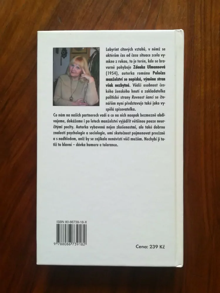 ZDENKA ULMANNOVÁ - Poločas manželství se nepíská - Výměna stran však nezbytná
