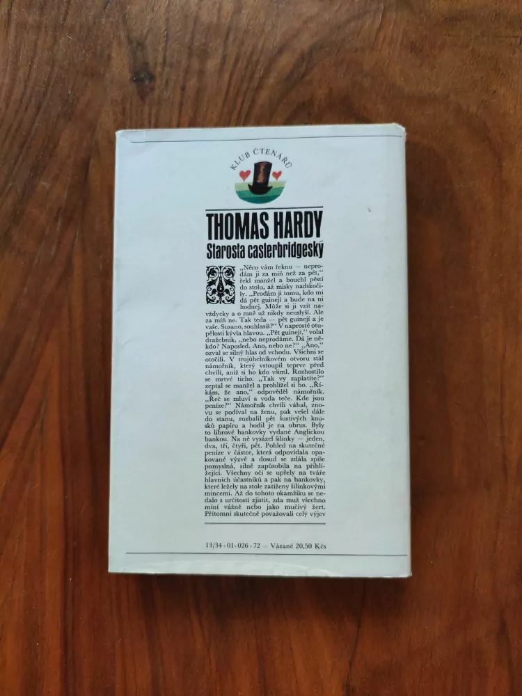 THOMAS HARDY - Starosta casterbridgeský