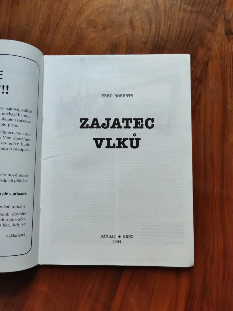 FRED ROBERTS - Zajatec vlků