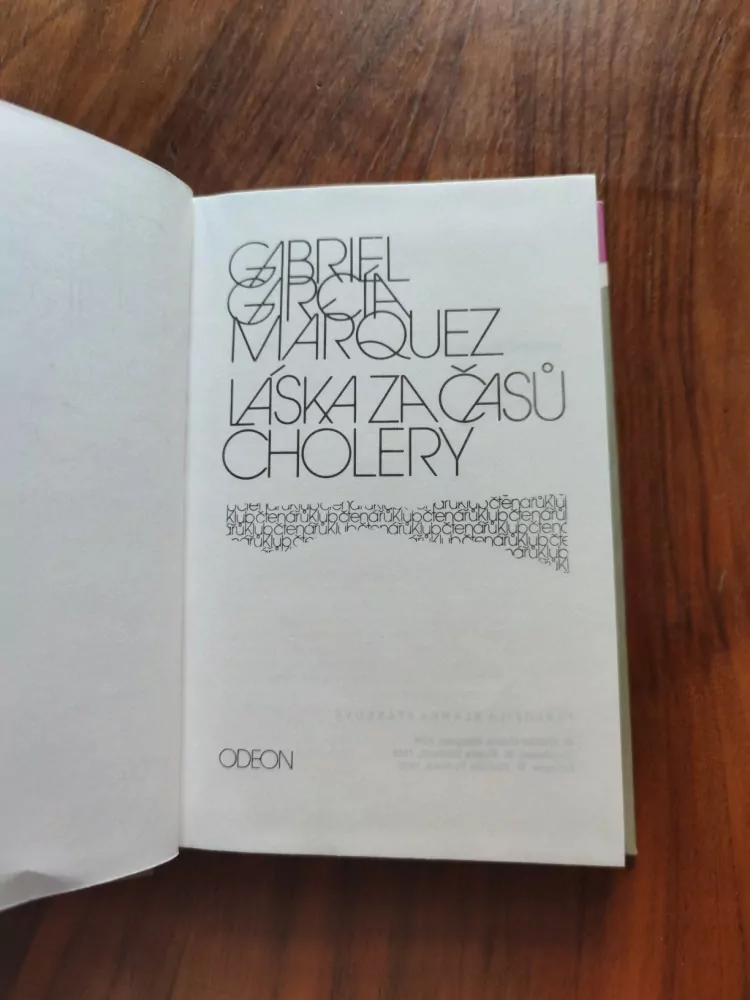 GABRIEL GARCÍA MÁRQUEZ - Láska za časů cholery