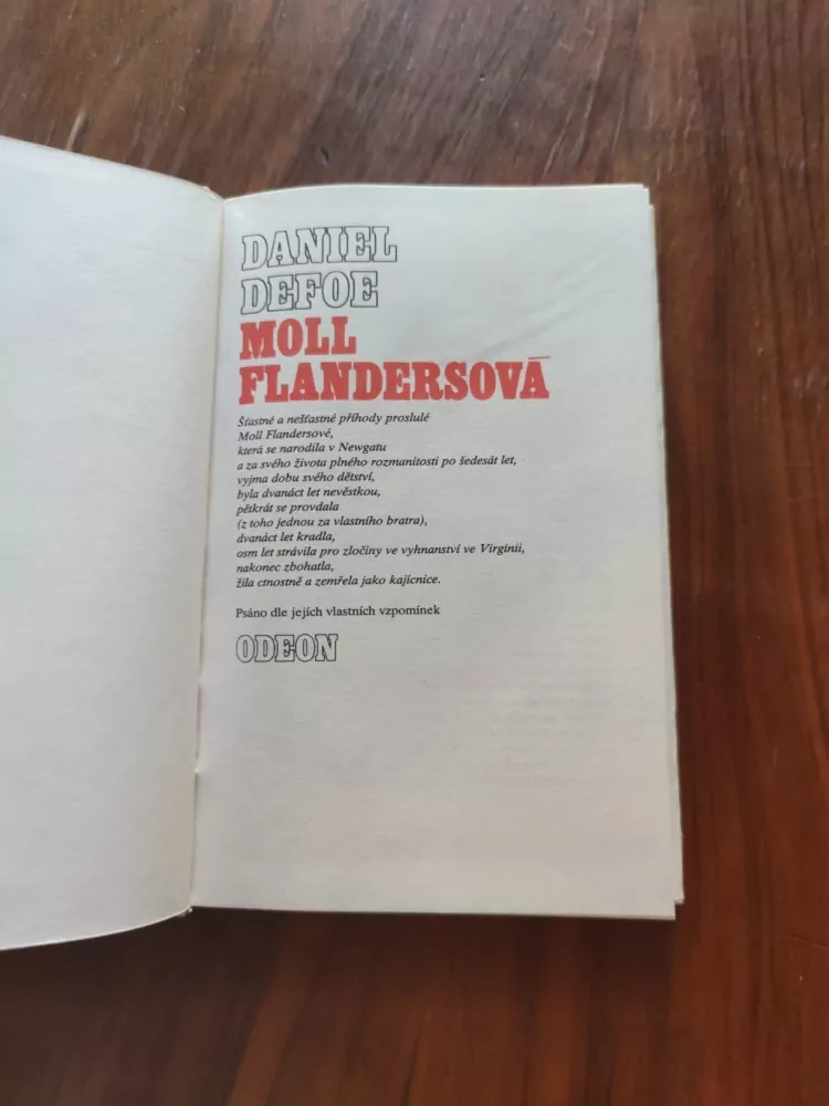 DANIEL DEFOE - Moll Flandersová