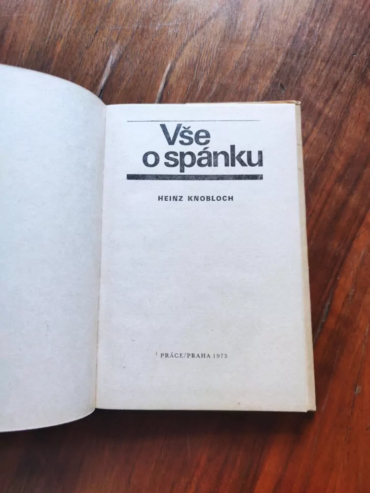 HEINZ KNOBLOCH - Vše o spánku