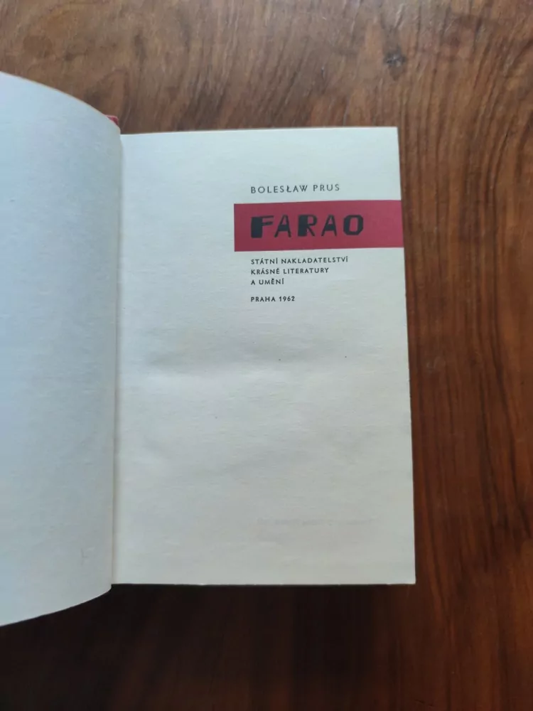 BOLESLAW PRUS - Farao