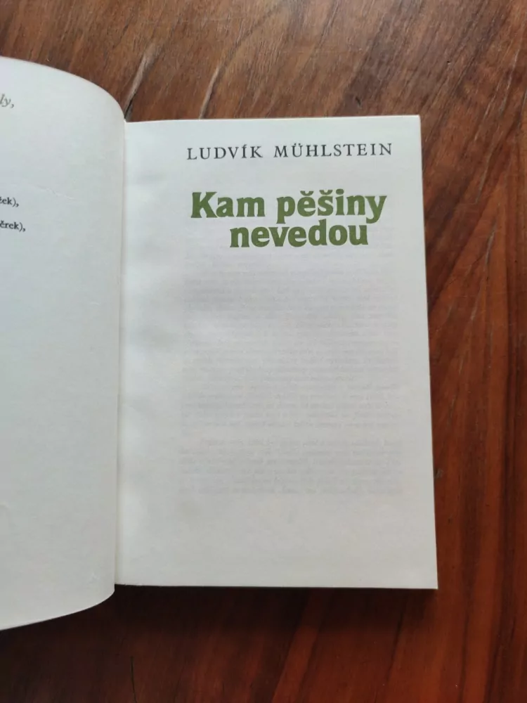 LUDVÍK MÜHLSTEIN - Kam pěšiny nevedou