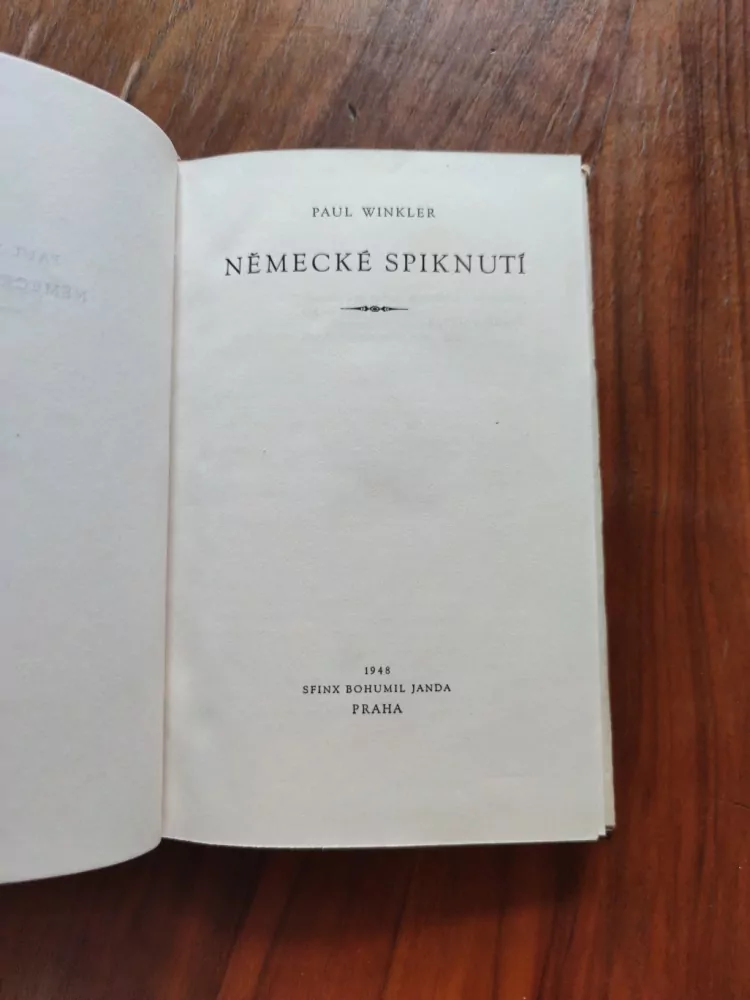 PAUL WINKLER - Německé spiknutí
