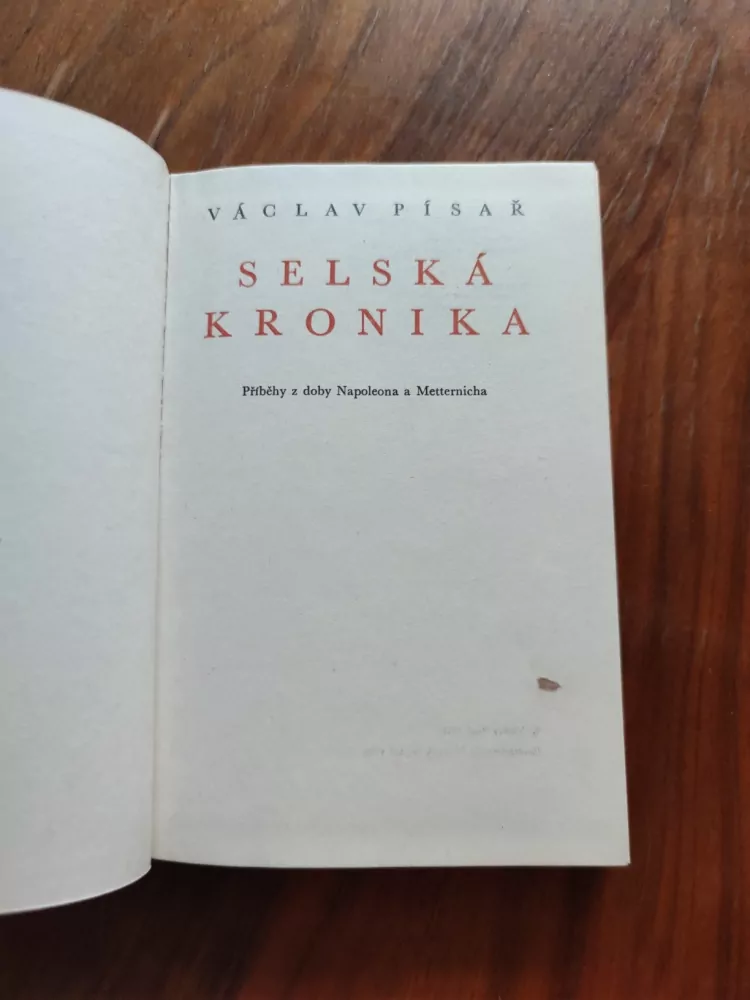 VÁCLAV PÍSAŘ - Selská kronika