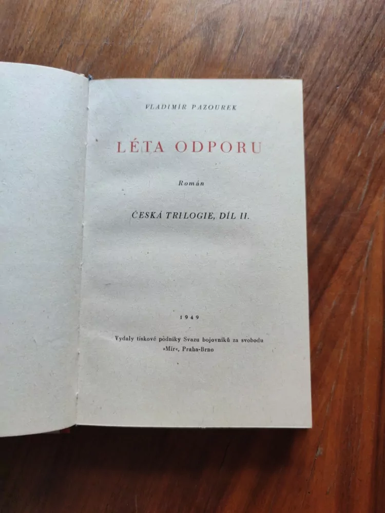 VLADIMÍR PAZOUREK - Léta odporu