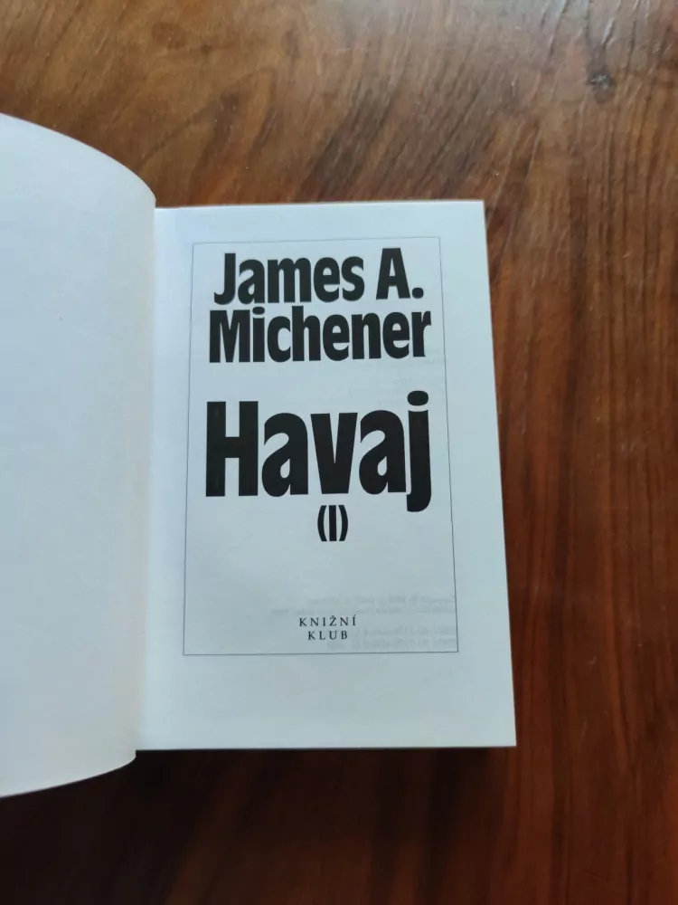 JAMES ALBERT MICHENER - Havaj 1