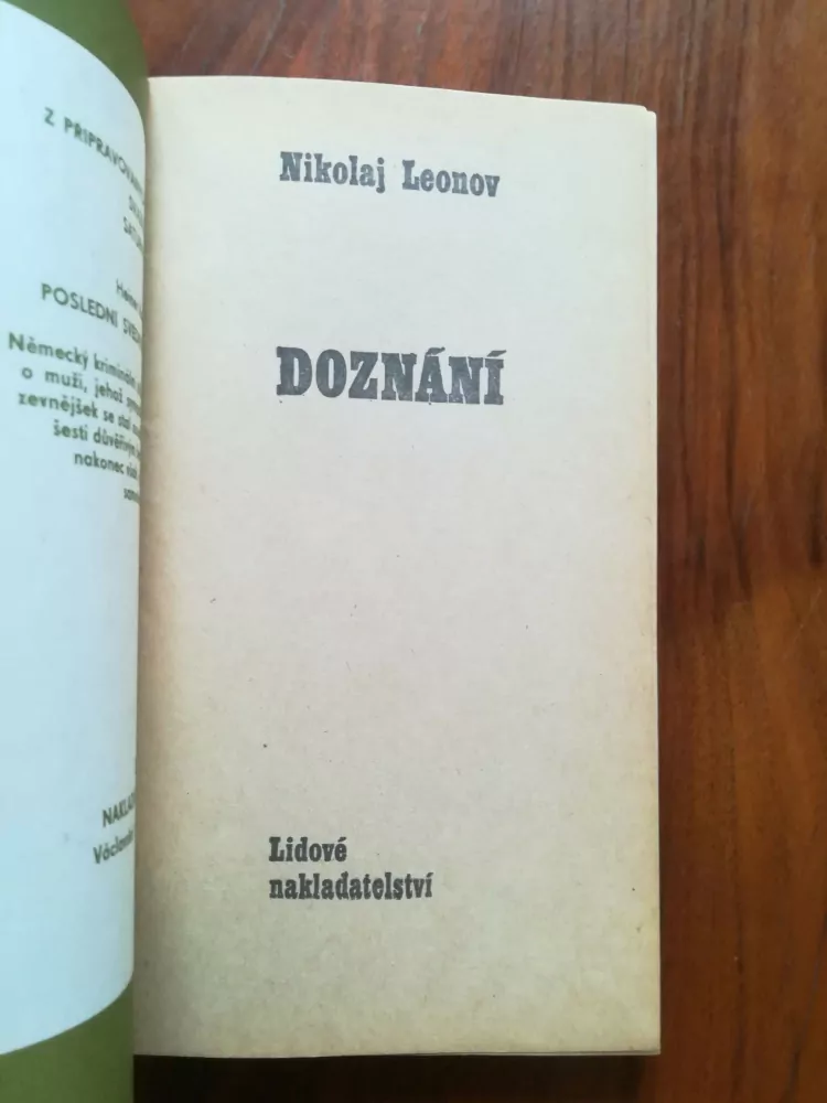 NIKOLAJ LEONOV – Doznání 