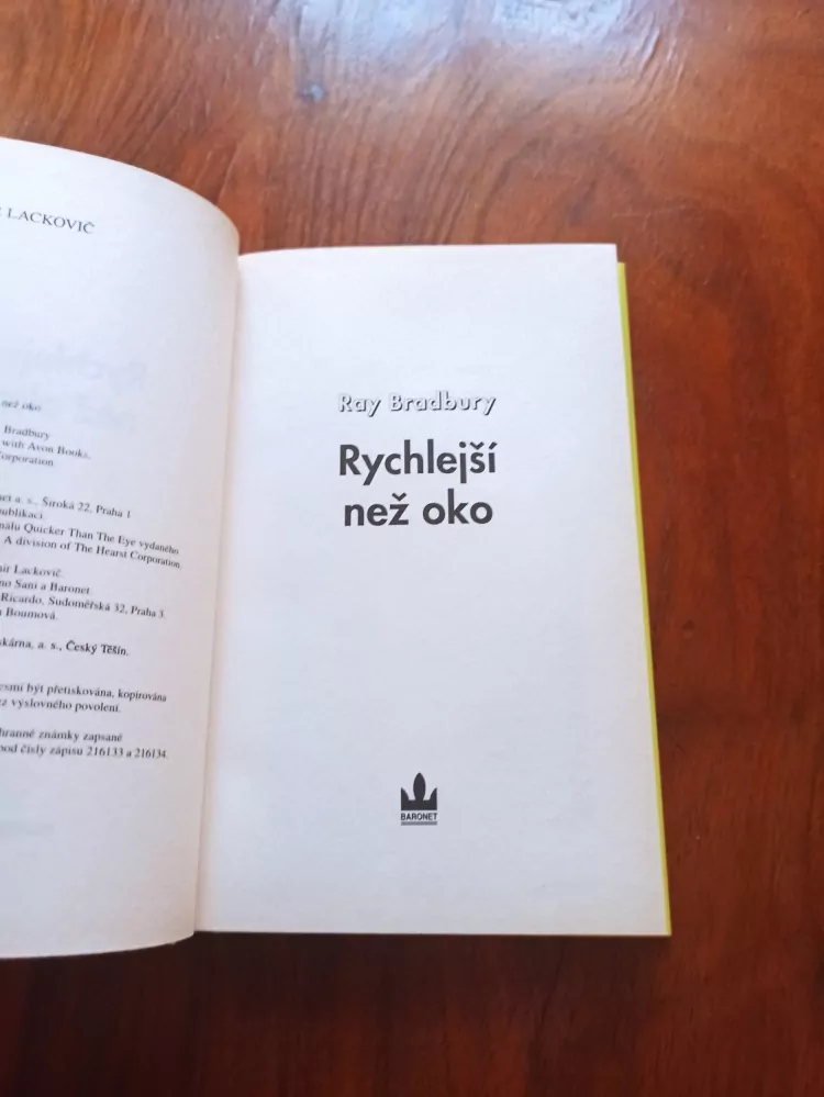 RAY BRADBURY - Rychlejší než oko