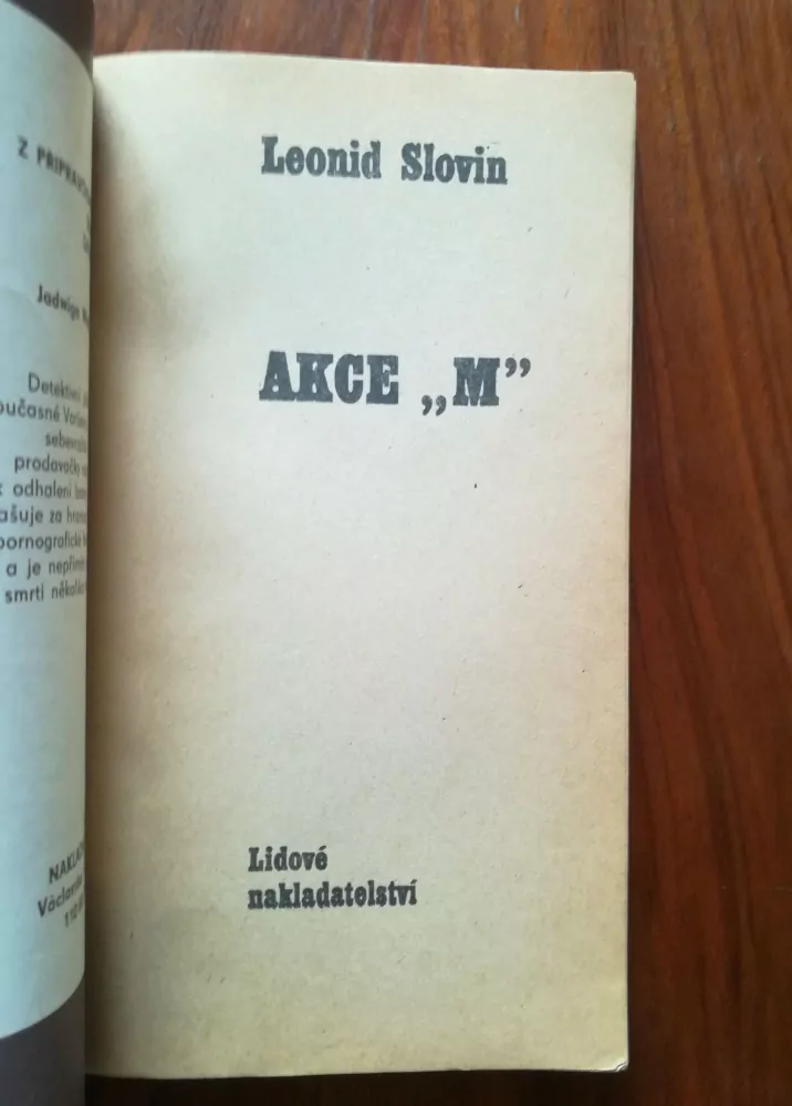 JOSEF TÝČLEONID SLOVIN - Akce ,,M“