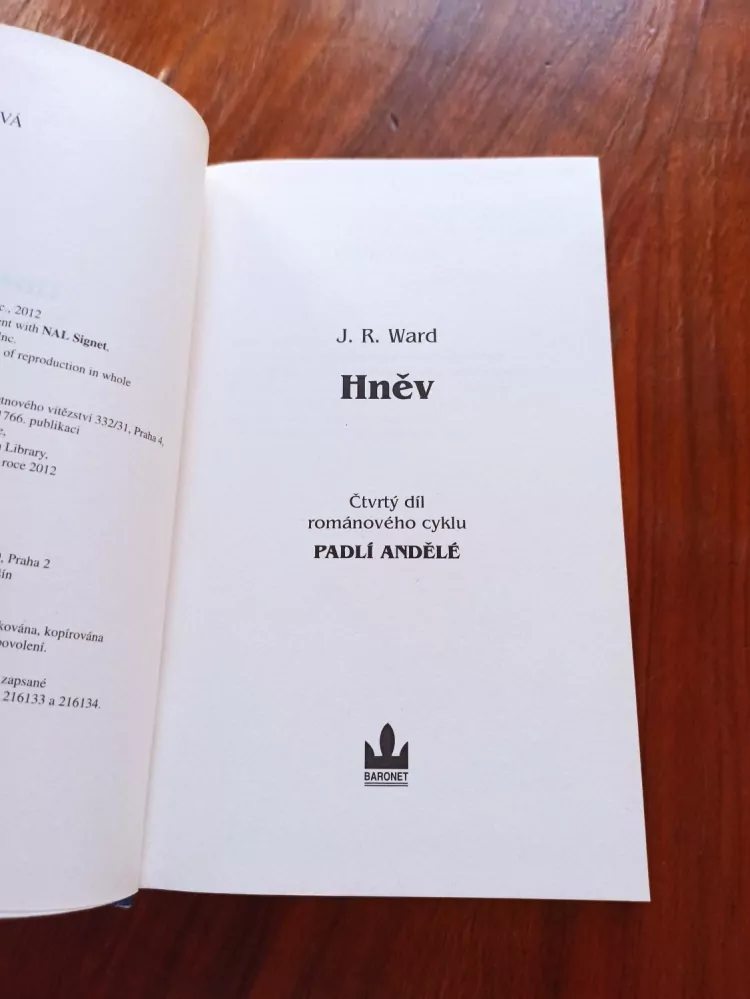 J. R. WARD - Padlí andělé 4. – Hněv