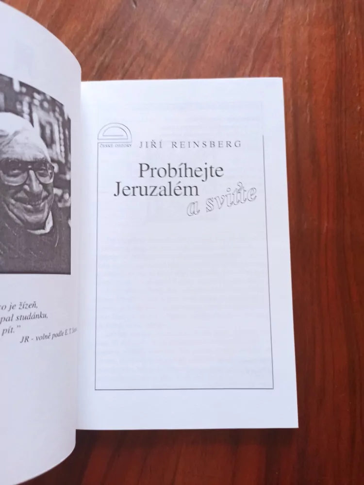 JIŘÍ REINSBERG - Probíhejte Jeruzalém a sviťte