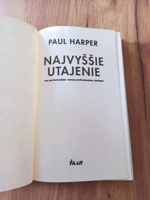 PAUL HARPER - Najvyššie utajenie