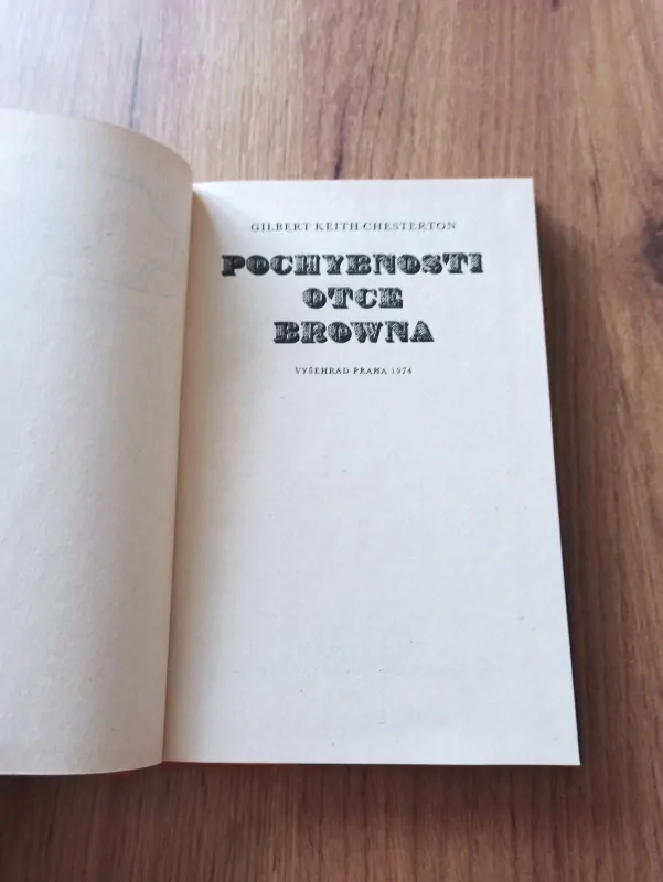 GILBERT KEITH CHESTERTON - Pochybnosti otce Browna