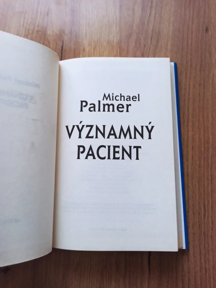 MICHAEL PALMER - Významný pacient