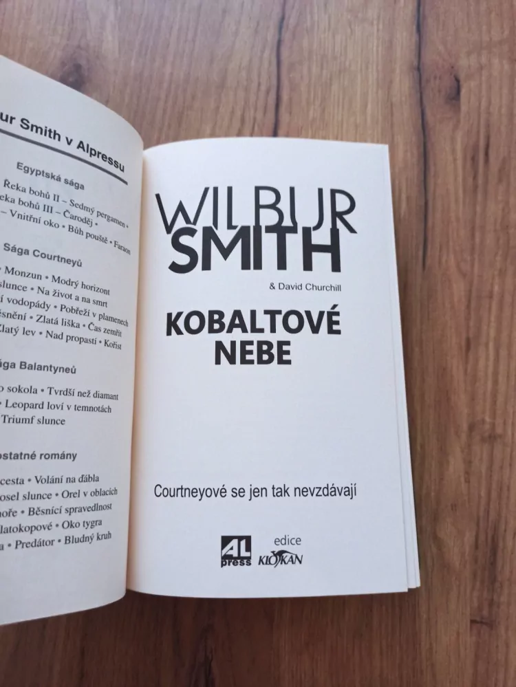 WILBUR SMITH, DAVID CHURCHILL - Kobaltové nebe
