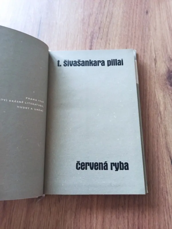 TAKAŘI ŠIVAŠANKARA PILLAI - Červená ryba