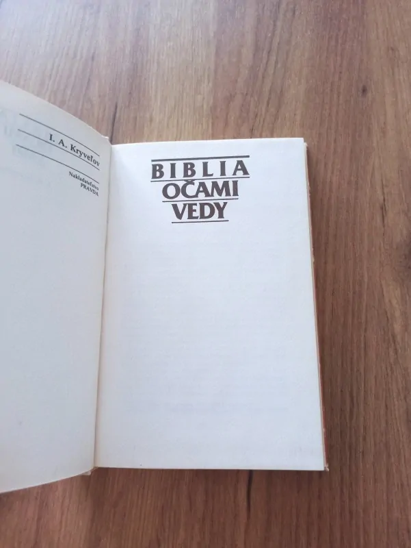 IOSIF ARONOVIČ KRYVELJOV - Biblia očami vedy