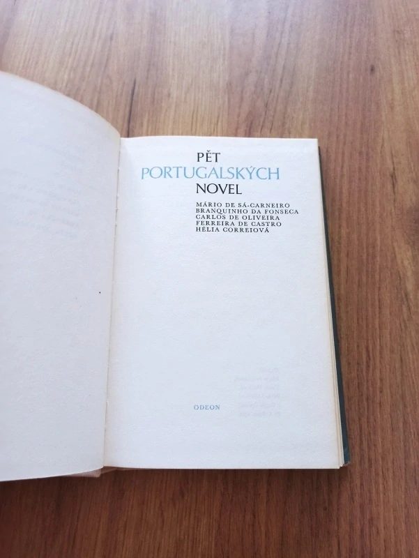 MÁRIO DE SÁ-CARNEIRO a jiní - Pět portugalských novel