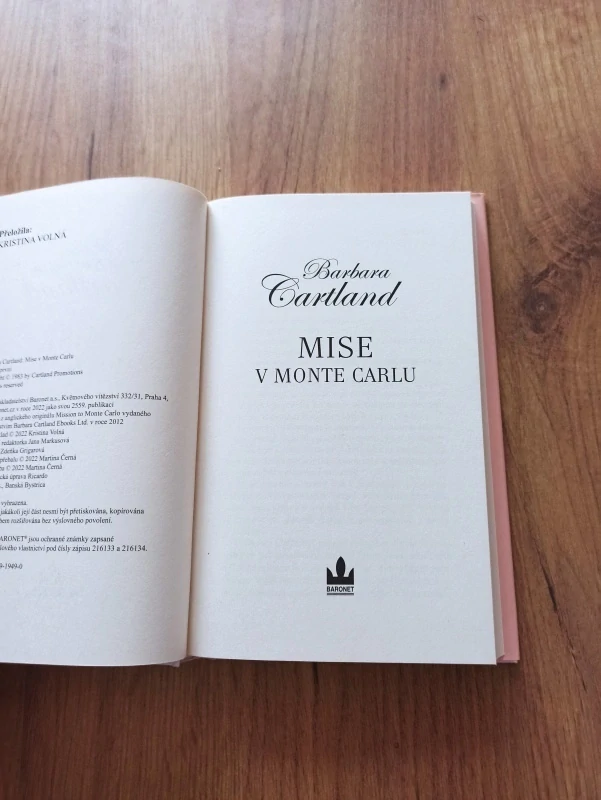 BARBARA CARTLAND - Mise v Monte Carlu