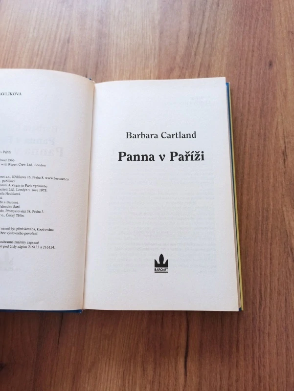 BARBARA CARTLAND - Panna v Paříži