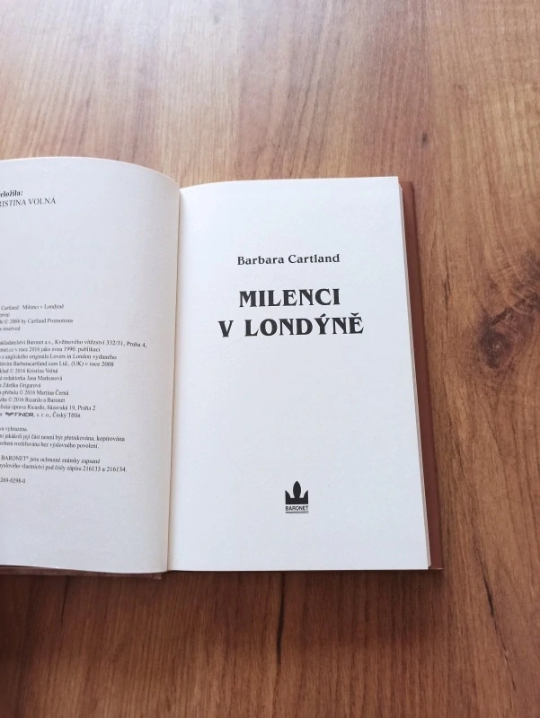 BARBARA CARTLAND - Milenci v Londýně