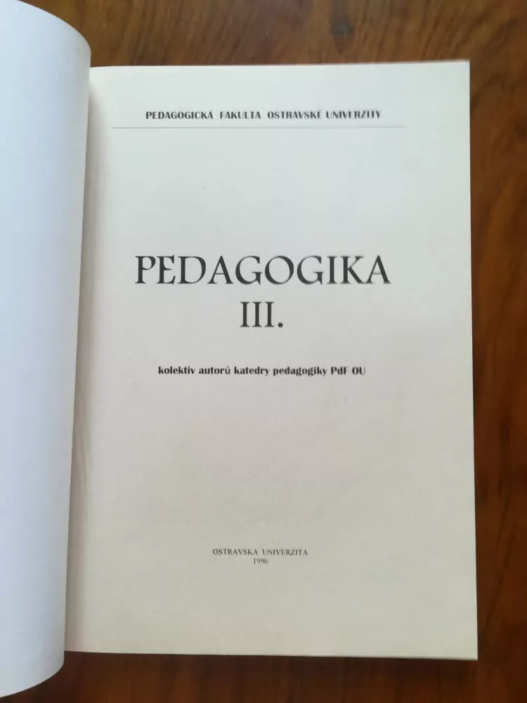 LADISLAV LANGR - Pedagogika 3