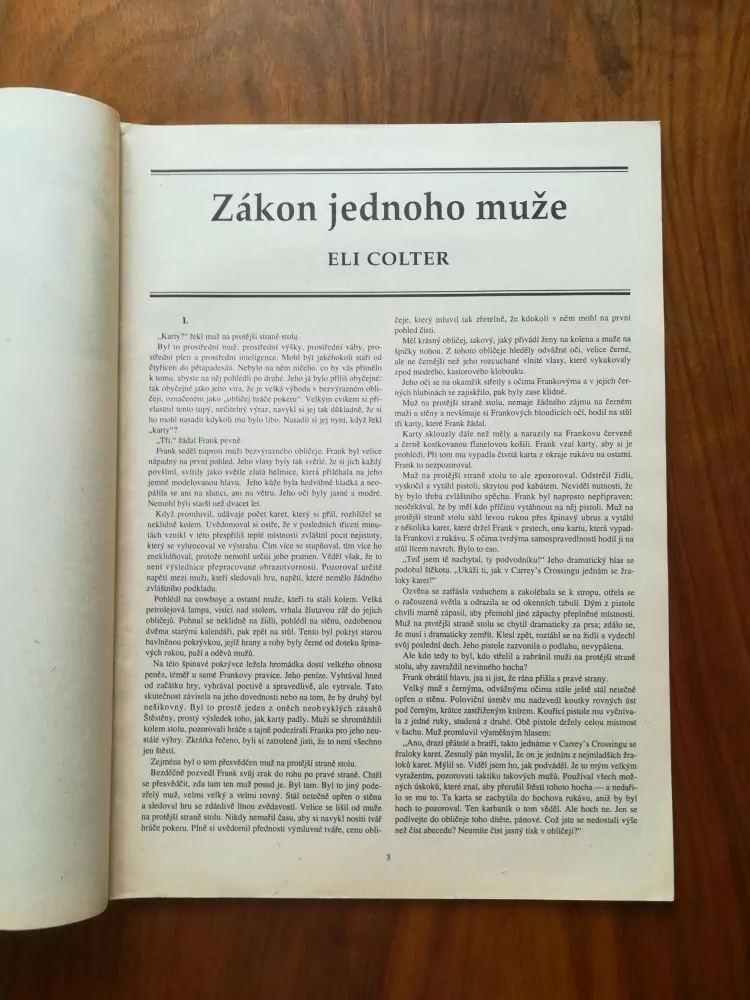 ELI COLTER - Zákon jednoho muže