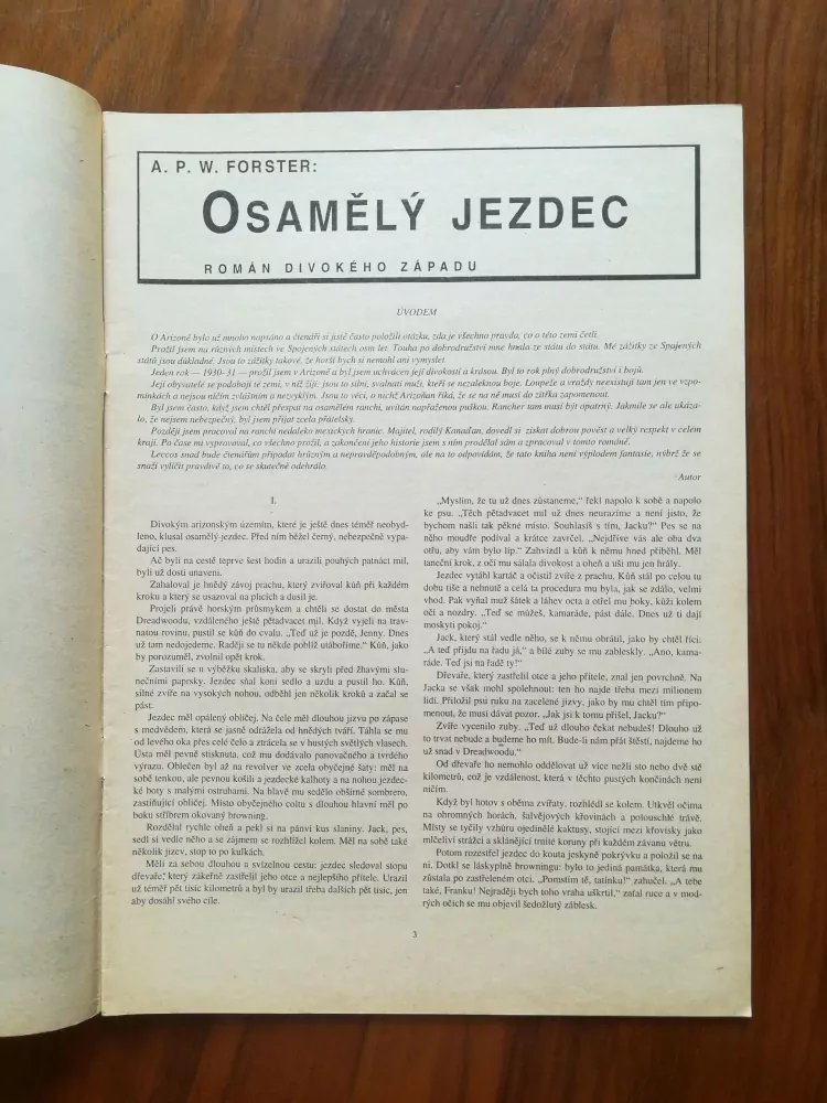 A. P. W. FORSTER - Osamělý jezdec