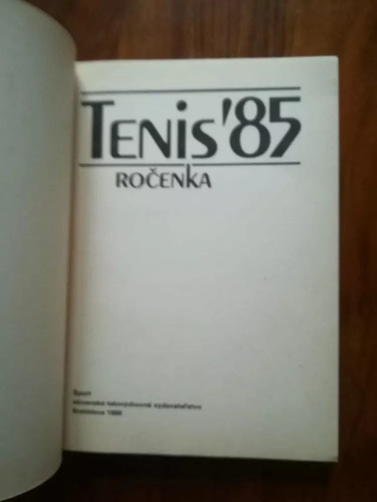 TIBOR LUKÁČ - Tenisová ročenka 1985