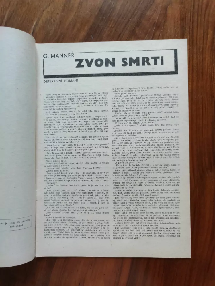 G. MANNER - Zvon smrti