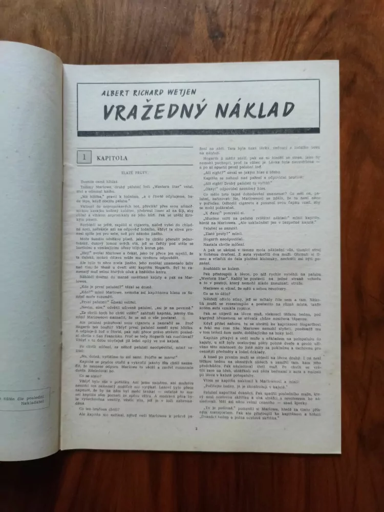 ALBERT RICHARD WETJEN - Vražedný náklad