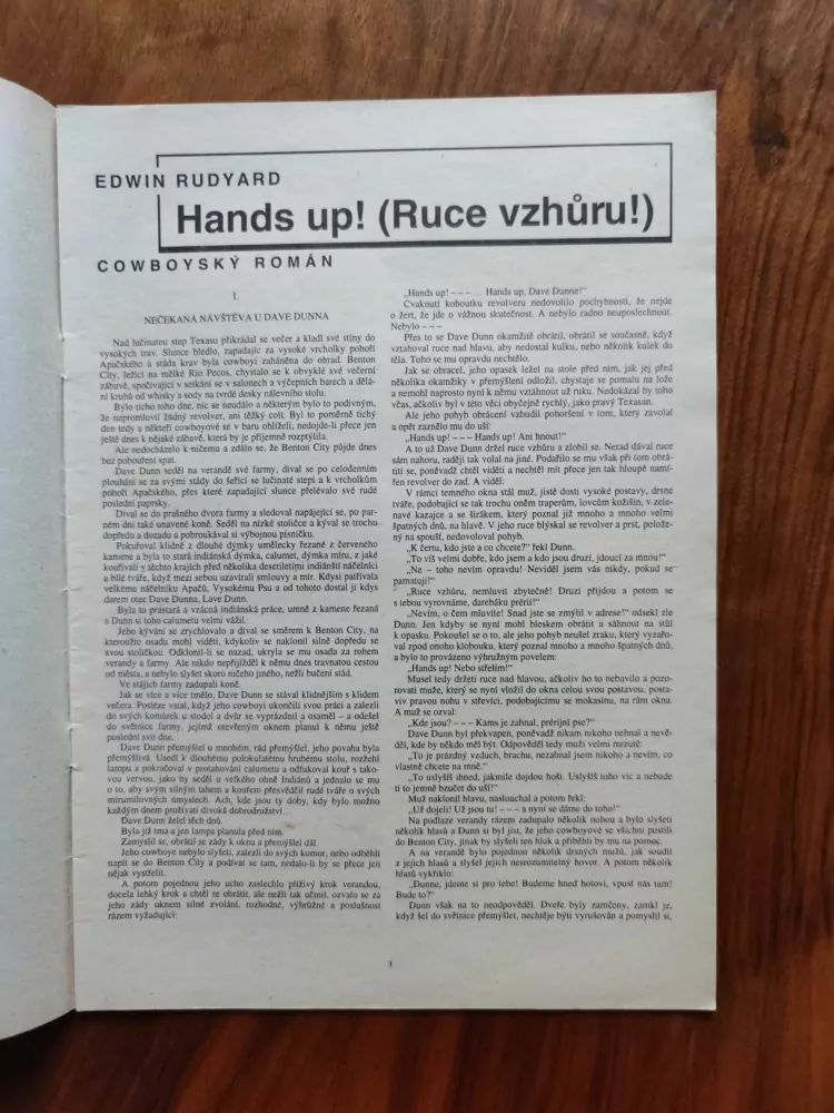 EDWIN RUDYARD - Hands up! (Ruce vzhůru!)