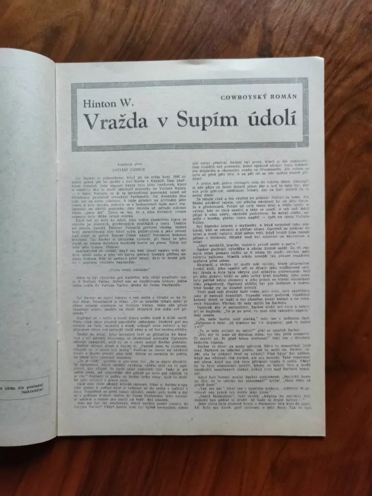 WILLIAM HINTON - Vražda v Supím údolí