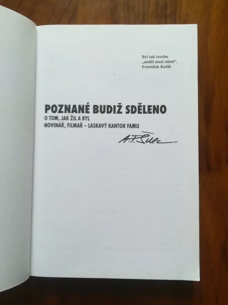 KATEŘINA ŠULCOVÁ - Poznané budiž sděleno