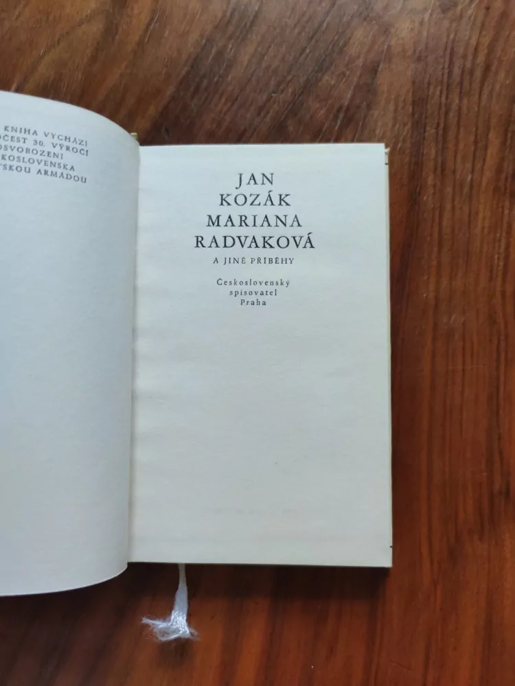 JAN KOZÁK - Mariana Radvaková
