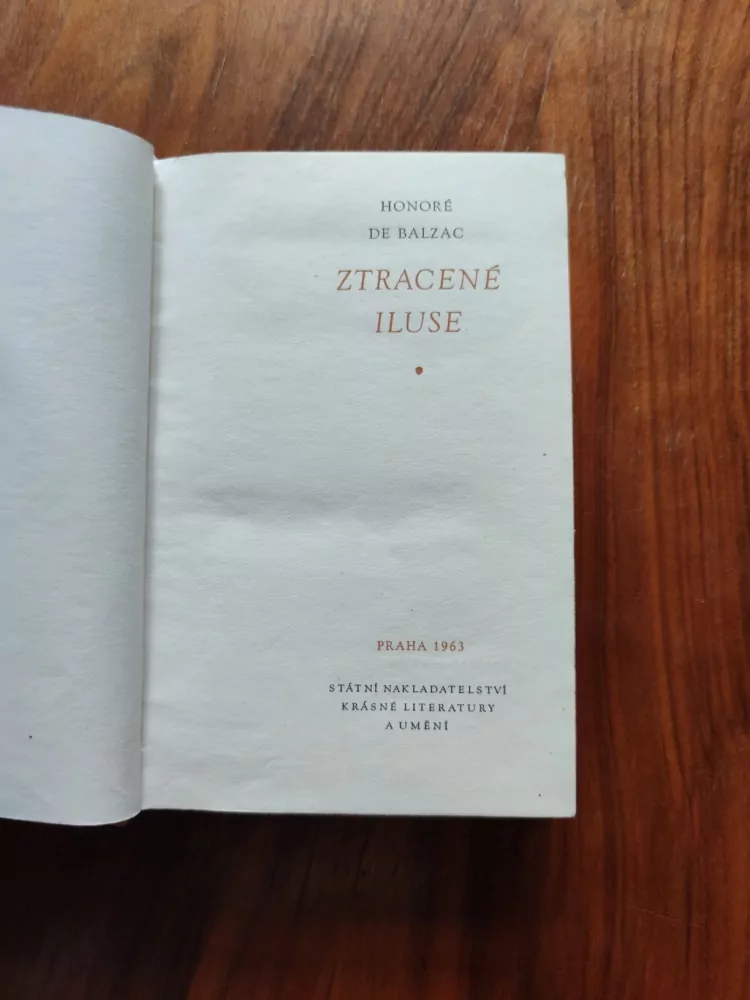 HONORÉ de BALZAC - Ztracené iluse