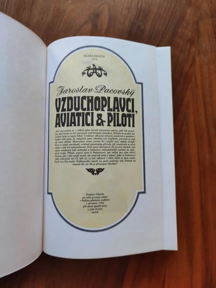 JAROSLAV PACOVSKÝ - Vzduchoplavci, aviatici & piloti