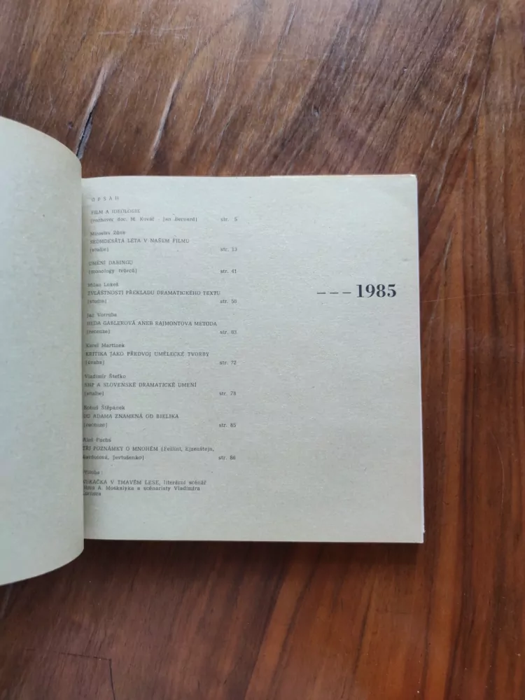 DRAMATICKÉ UMĚNÍ 85 