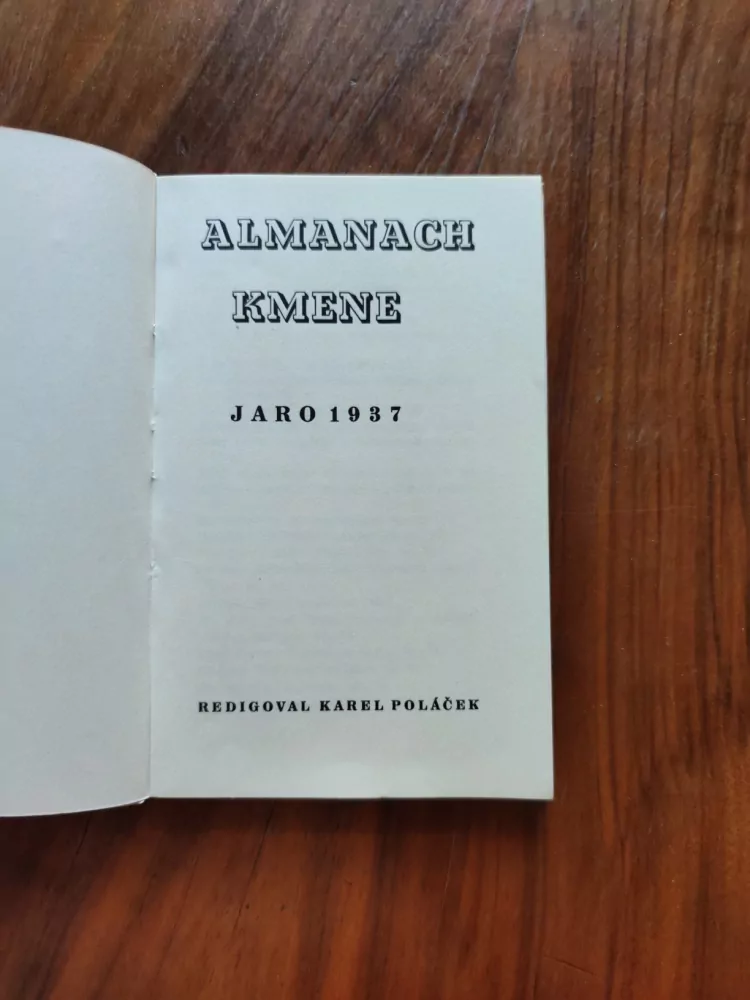 ALMANACH KMENE - Jaro 1937