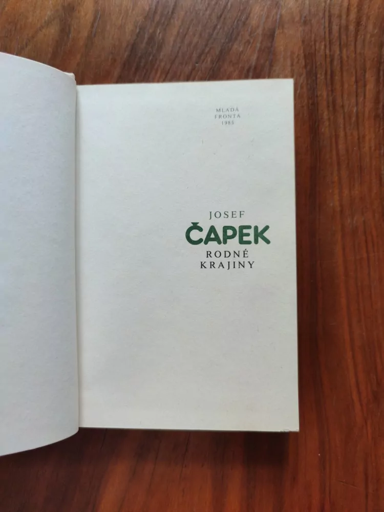 JOSEF ČAPEK - Rodné krajiny