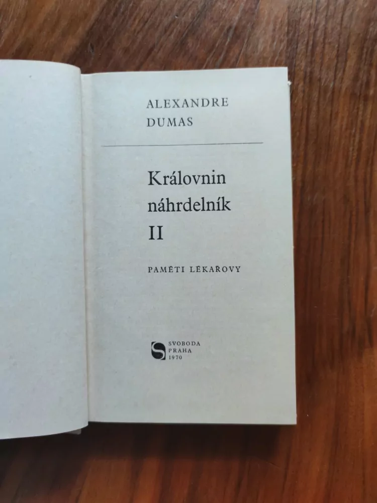ALEXANDRE DUMAS - Královnin náhrdelník II – Paměti lékařovy VI
