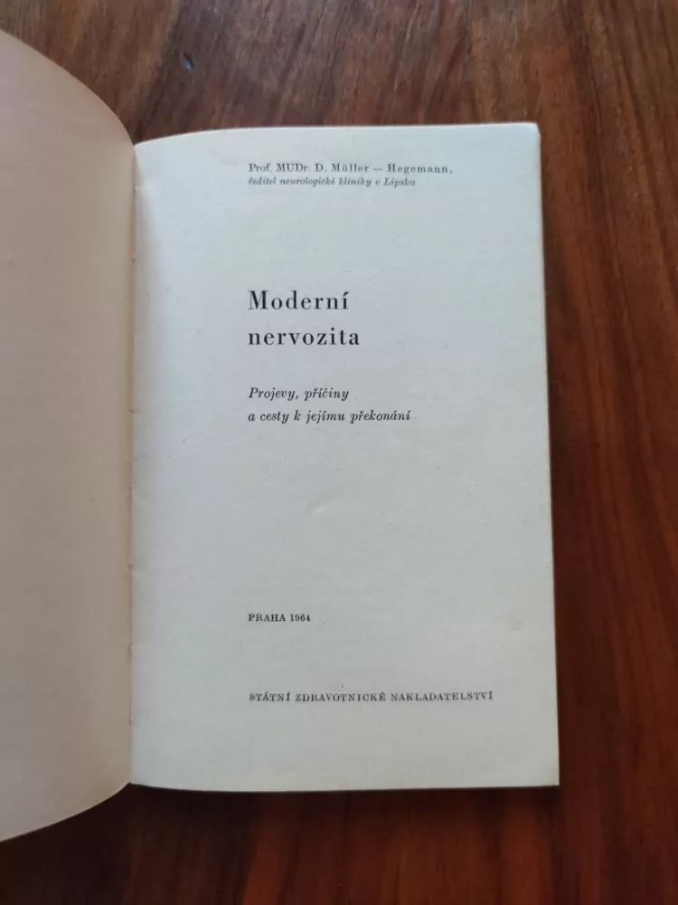 D. MÜLLER - HEGEMANN - Moderní nervozita