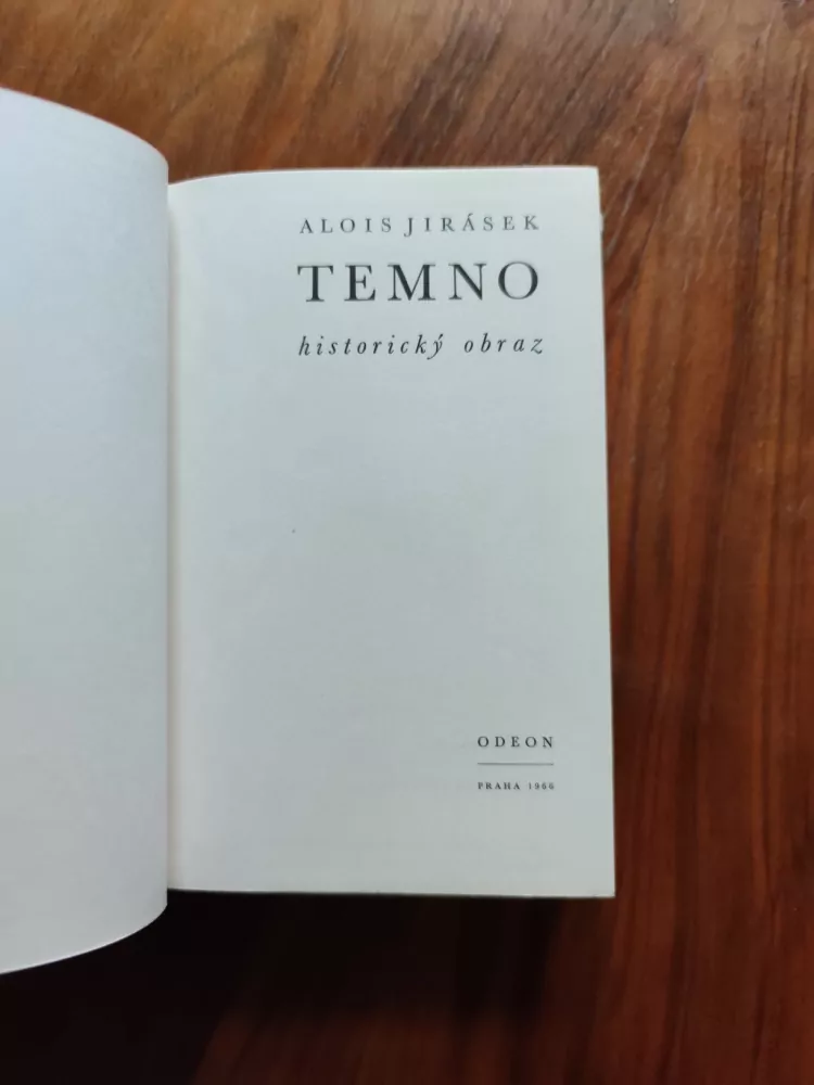 ALOIS JIRÁSEK - Temno