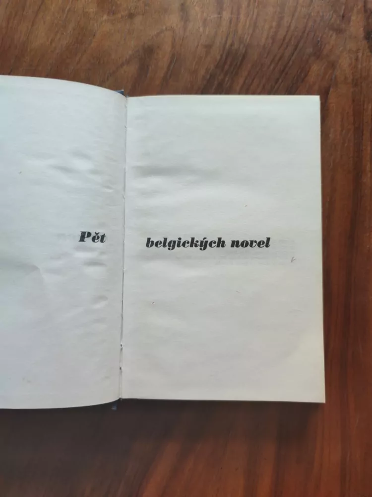 PĚT BELGICKÝCH NOVEL