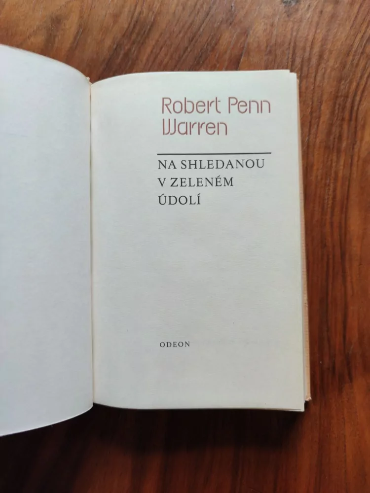ROBERT PENN WARREN - Na shledanou v Zeleném údolí